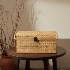 BASEMENT HOME - Adorno Baúl Ratán Decoración