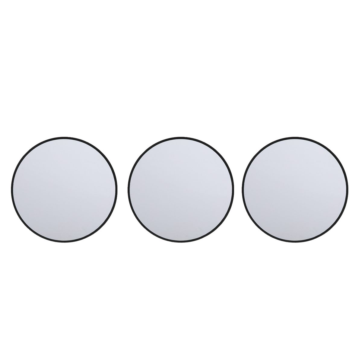 MICA - Set 3 Espejos Decorativos Pared Redondos 25 Cm Mica