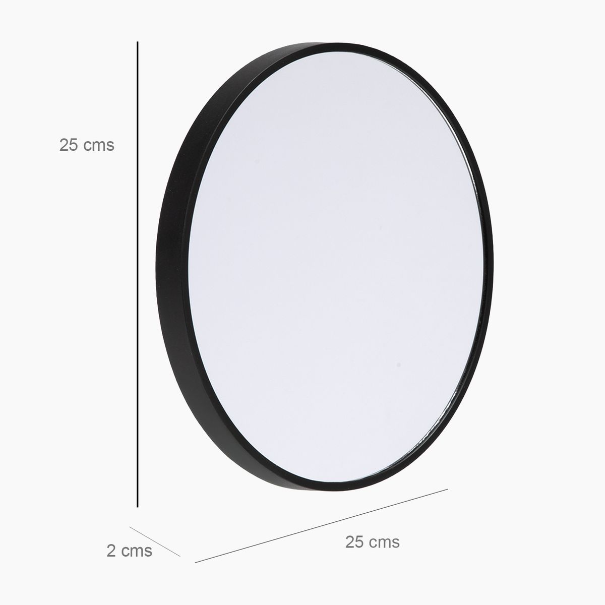 MICA - Set 3 Espejos Decorativos Pared Redondos 25 Cm Mica