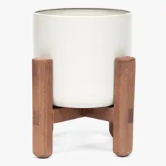 MICA - Maceta Ped Wood 23x17cm