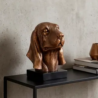 BASEMENT HOME - Porta Libro Perro De Cemento 22X17X15 Cm Adorno Decoración