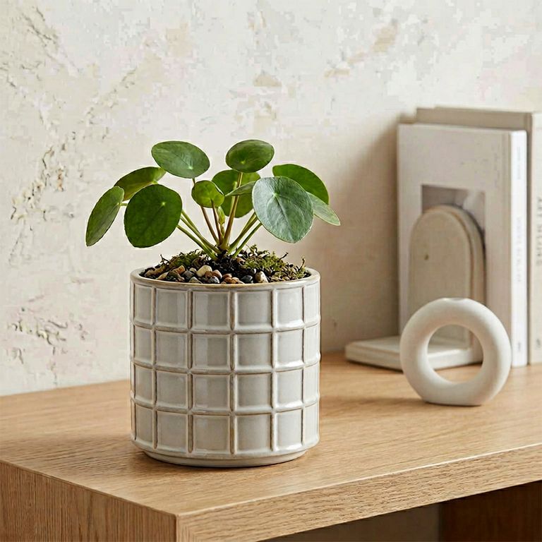 Macetero Cerámica 13 Cm Decoración
