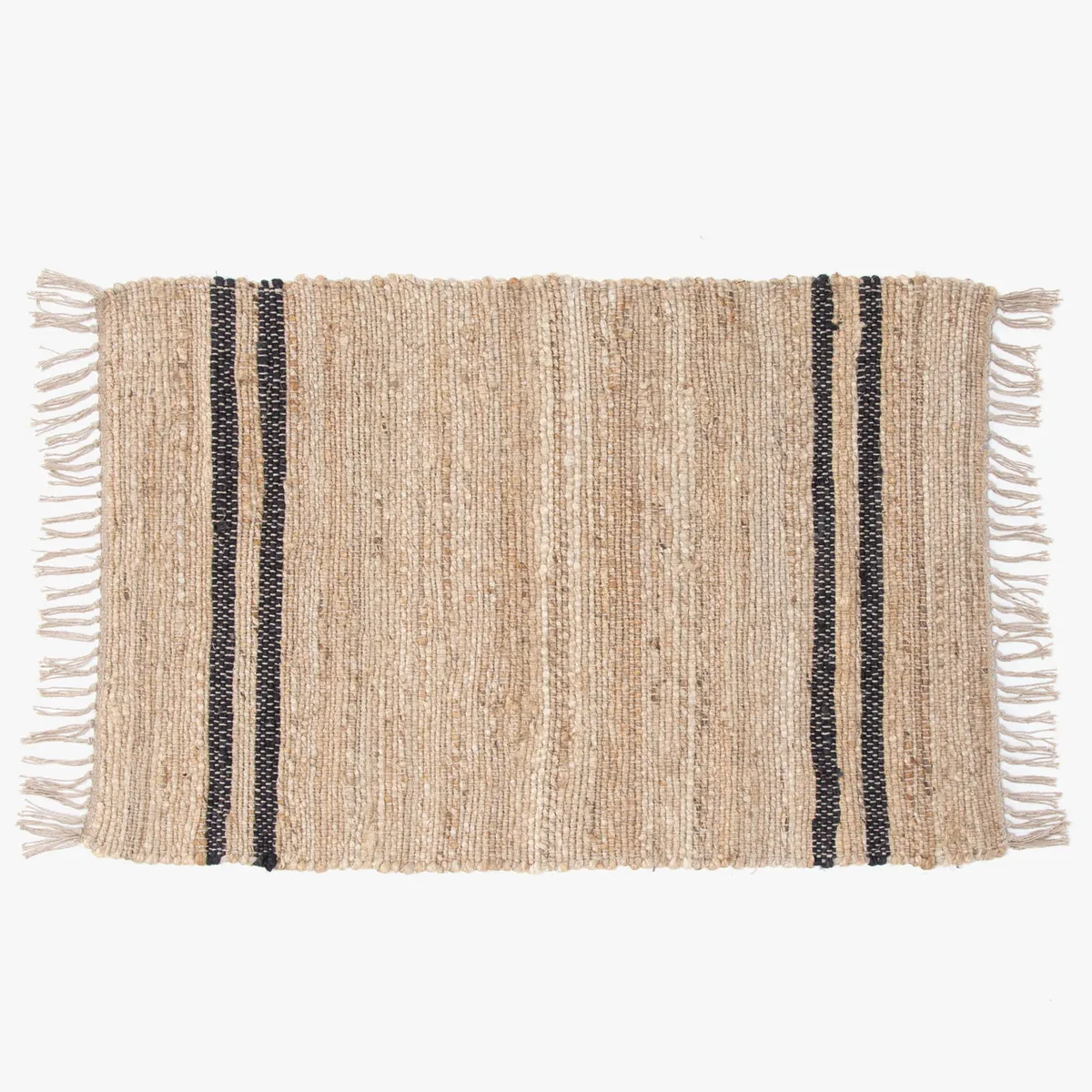 Alfombra Yute Rayas 60X90 Cm Bajada De Cama Decorativa Basement Home, marca BASEMENT HOME - Foto Principal