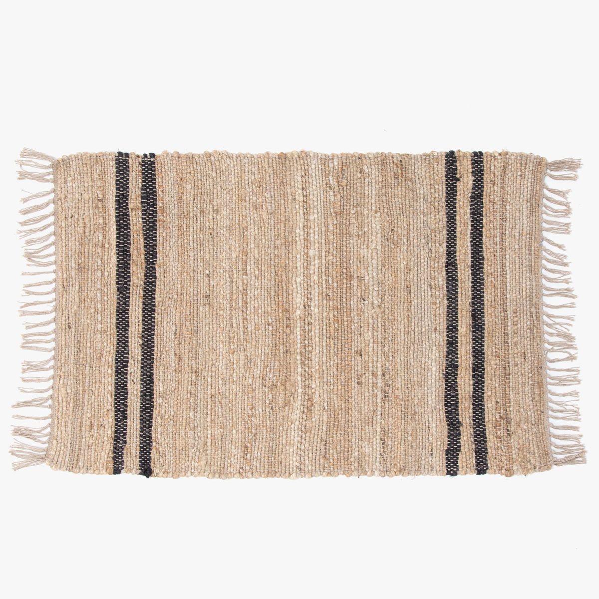 Alfombra Yute Rayas 60X90 Cm Bajada De Cama Decorativa Basement Home, marca BASEMENT HOME - Foto Principal