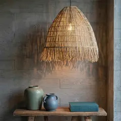 BASEMENT HOME - Lámpara Colgante Natural Flecos