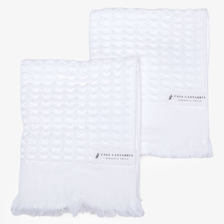 Set 2 Toallas Waffle 30X50 Cm