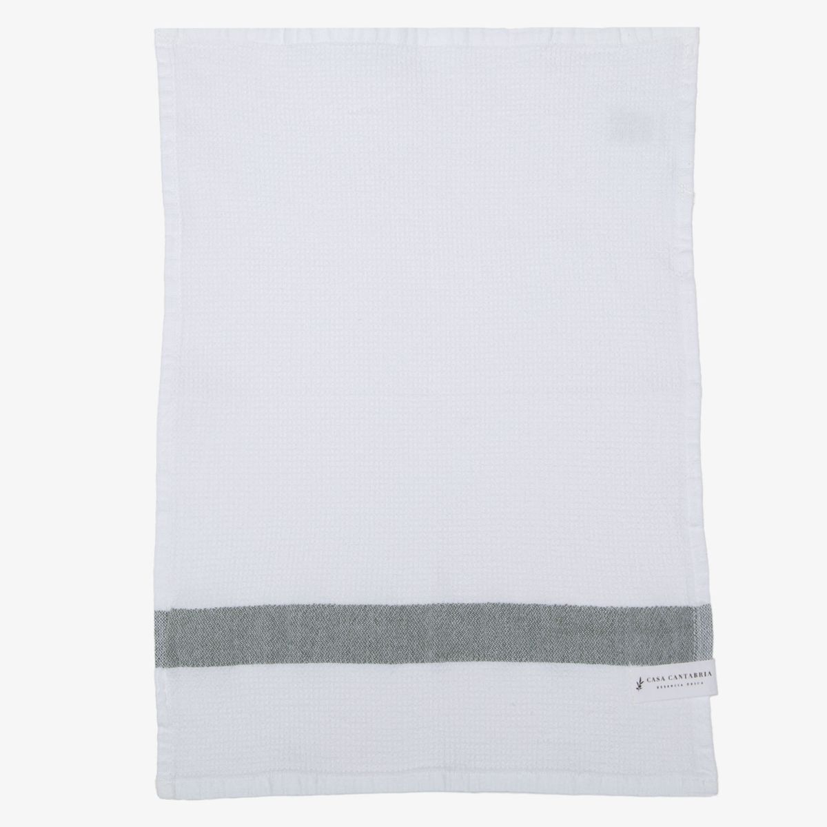 CASA CANTABRIA - Set 2 Toallas Stripe Olive 40X70 Cm Casa Cantabria