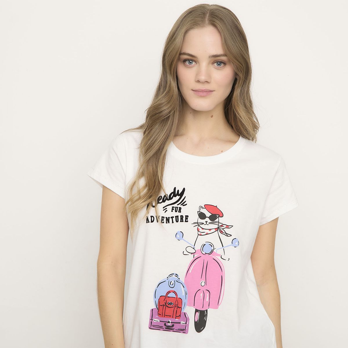 SYBILLA - Polera de Pijama Algodón Mujer Sybilla