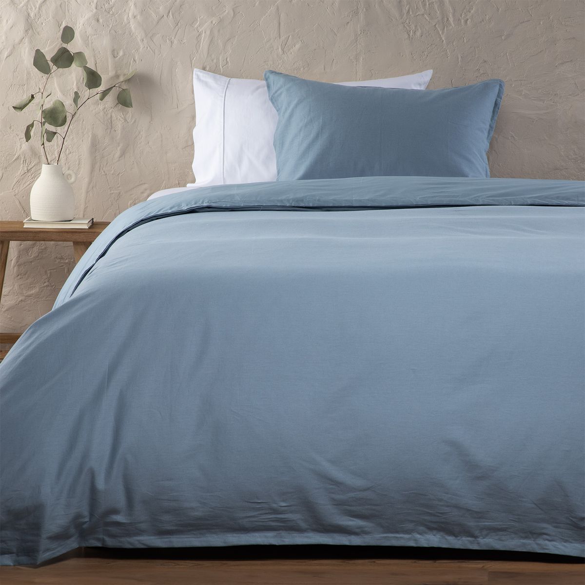 BASEMENT HOME - Funda Plumón Lino Con Fundas De Almohada Basement Home