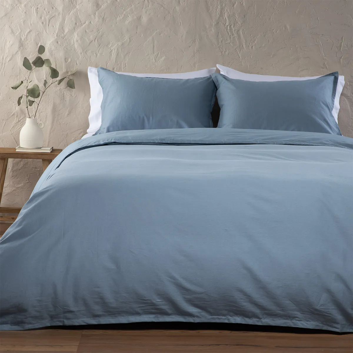 BASEMENT HOME - Funda Plumón Lino Con Fundas De Almohada Basement Home