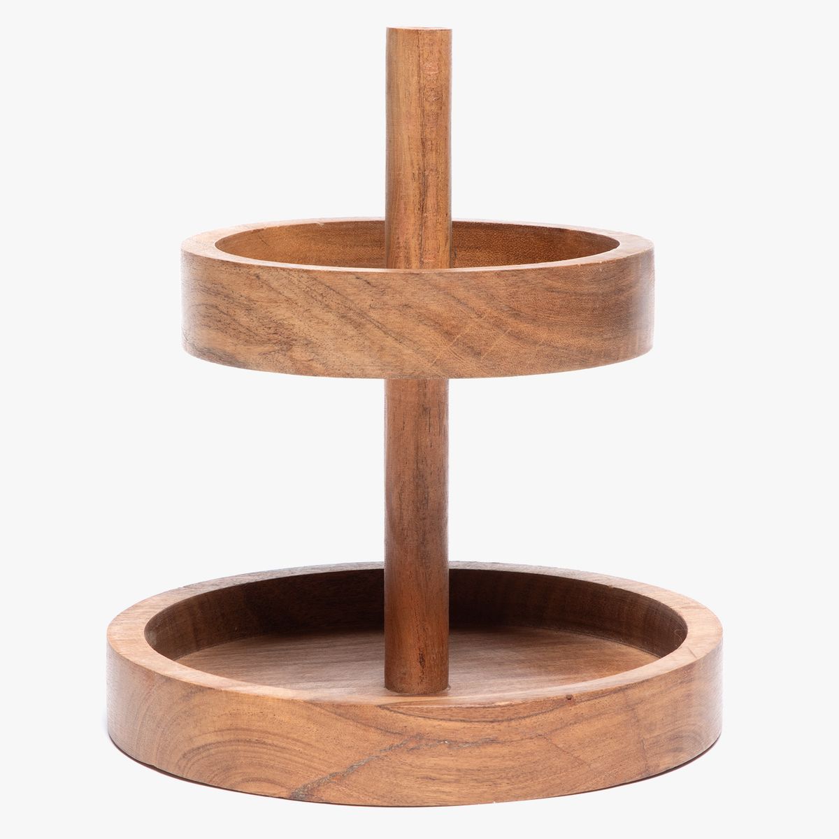CASA CANTABRIA - Frutero Wood 2 Niveles 22,5X26 Cm Casa Cantabria