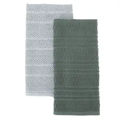 KITCHENAID - Set 2 Paños De Cocina Verde Oliva