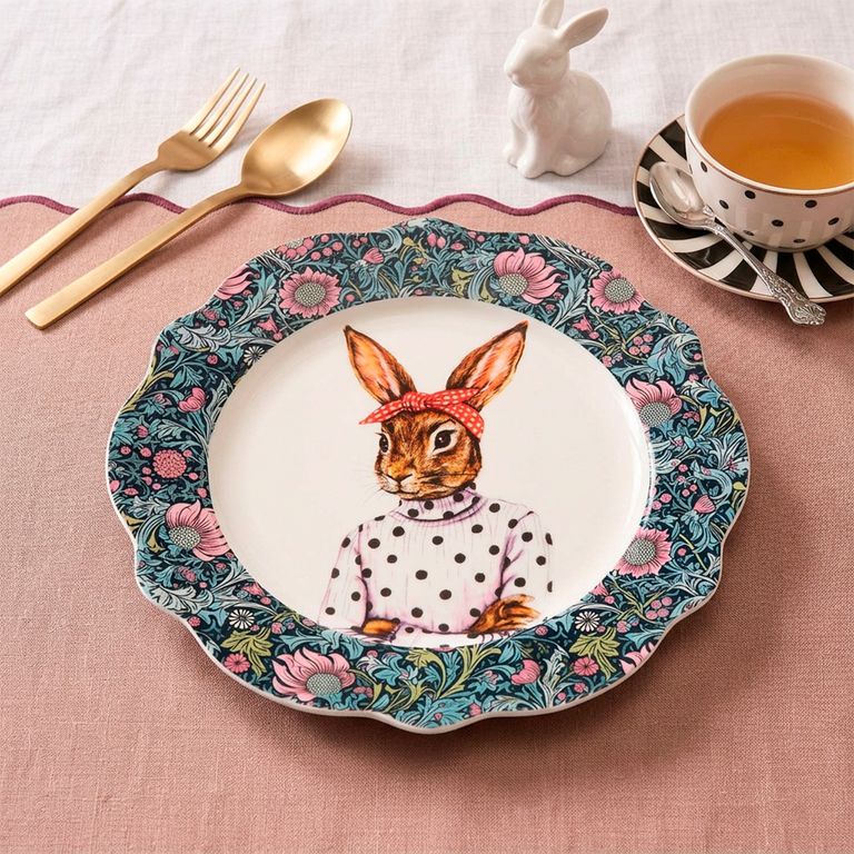 Plato Postre 21.2 Cm Conejo Market Wonder Roberta Allen | Sodimac