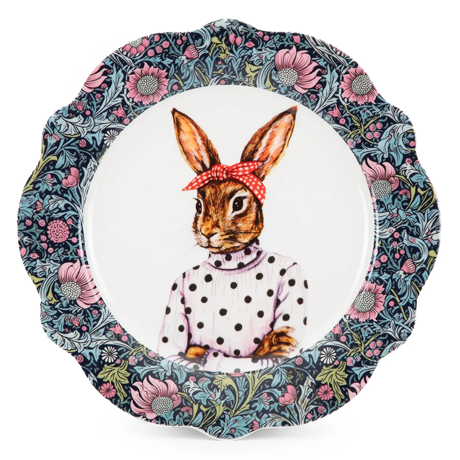 ROBERTA ALLEN Plato Postre 21.2 Cm Conejo Market Wonder Roberta