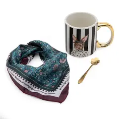 ROBERTA ALLEN - Set Mug 570 Ml + Cuchara + Pañuelo Market Wonder