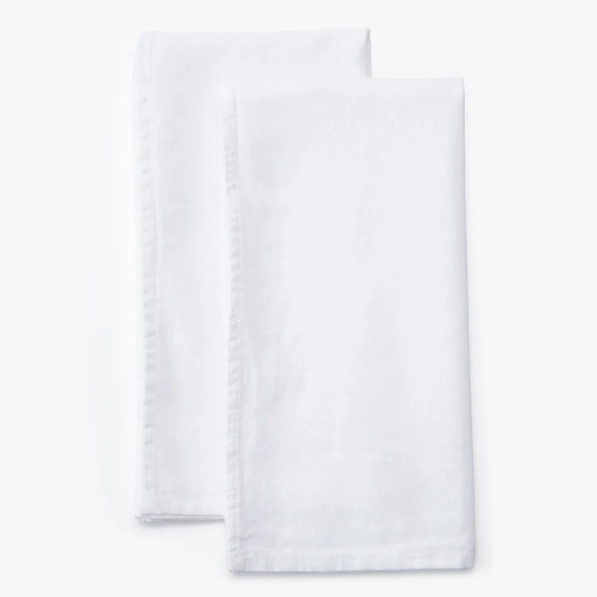 BASEMENT HOME - Set 2 Servilletas 45x45 Cm Cotton Linen Blanco Basement Home