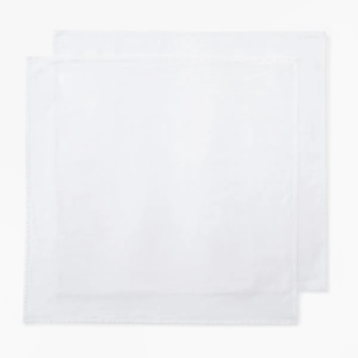 BASEMENT HOME - Set 2 Servilletas 45x45 Cm Cotton Linen Blanco Basement Home