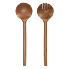 CASA CANTABRIA - Set 2 Cubiertos Para Servir Acacia