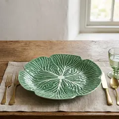 BASEMENT HOME - Plato Sitio 30 Cm Lechuga Cerámica Organic