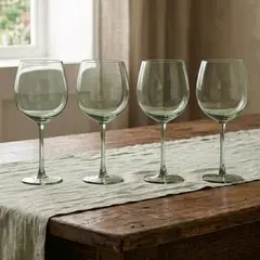 BASEMENT HOME - Set 4 Copas De Vino 575 Ml Vidrio Smoky