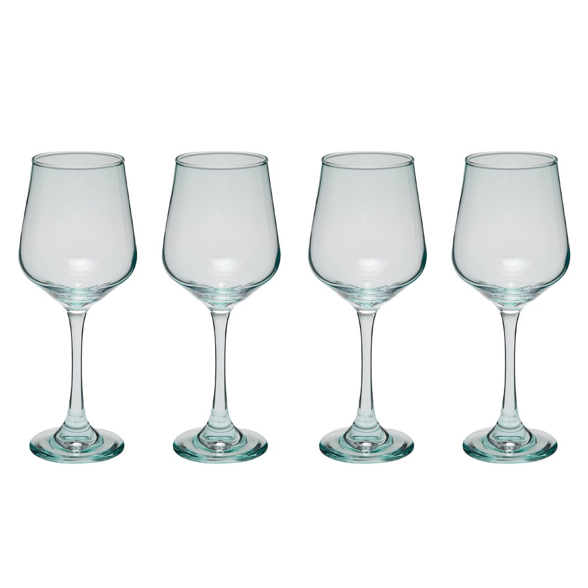 MICA - Set 4 Copas Vidrio Turquesa 250 Ml Joy Color Play Mica