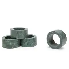 CASA CANTABRIA - Set 4 Anillos Servilleta Marble Green