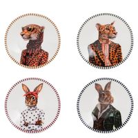 Set 4 Platos 10 Cm Animales Market Wonder