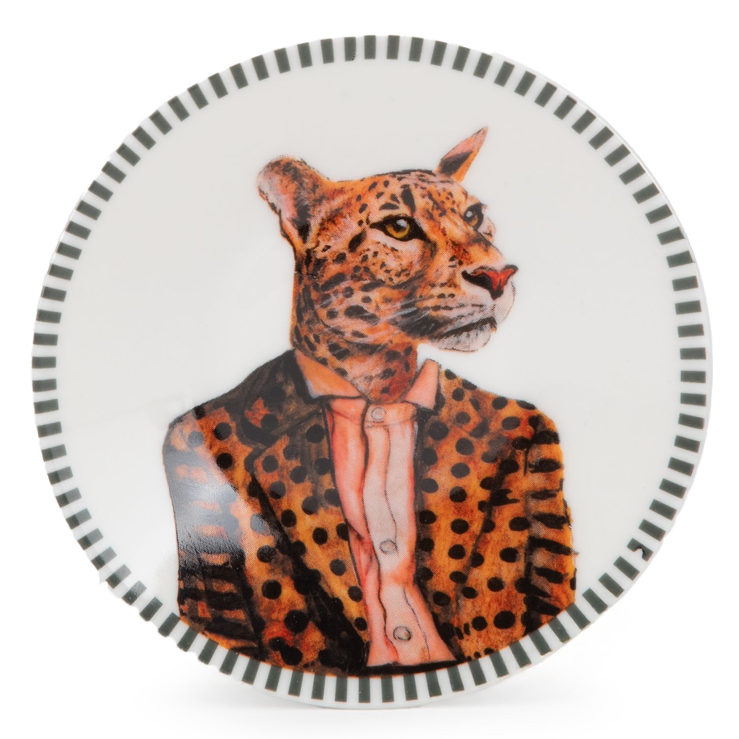 ロバートワーナー 豹ブレス レオパード ROBERT WARNER ROBERTA ALLEN Set 4 Platos 10 Cm Animales Market Wonder Roberta