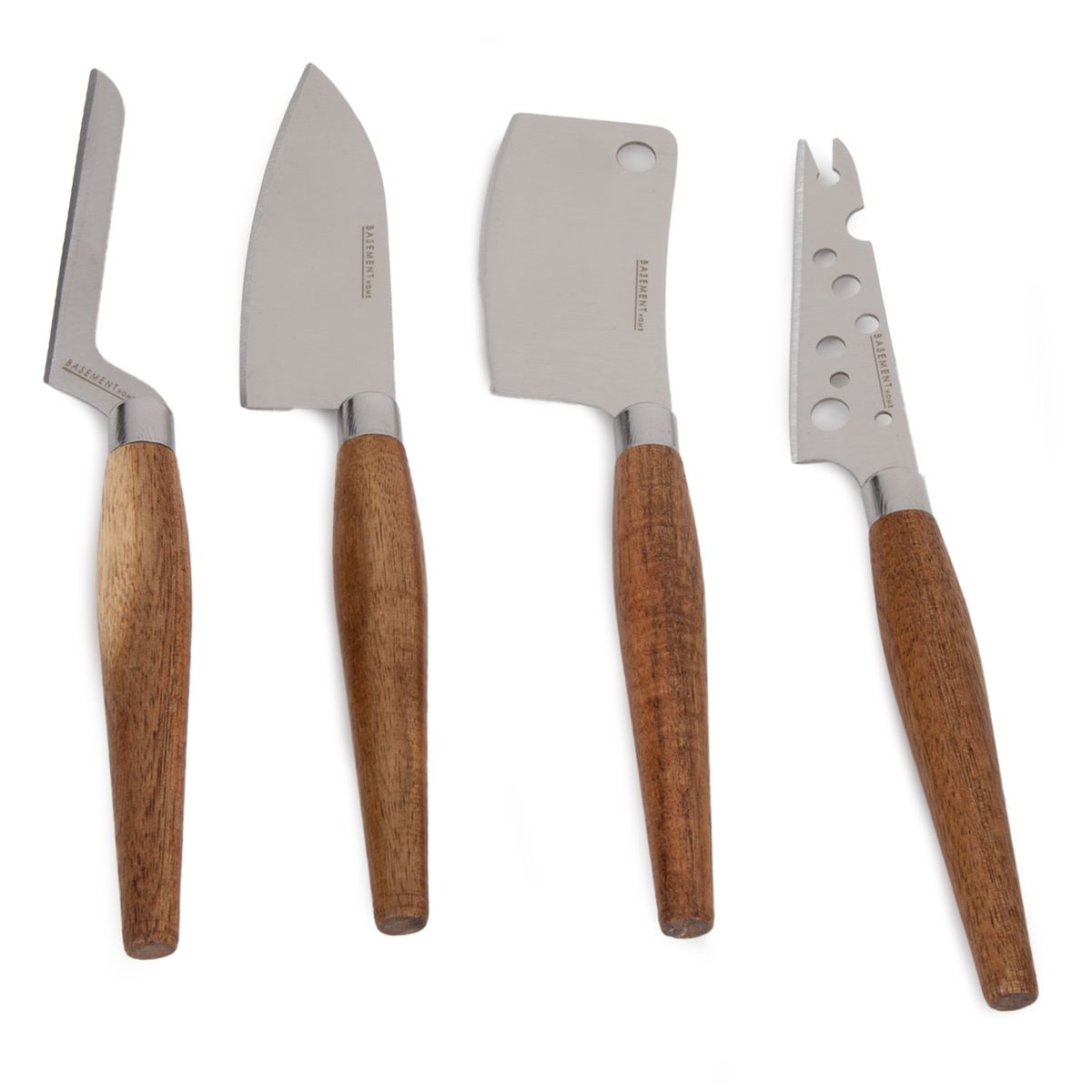 BASEMENT HOME - Set 4 Cuchillos de Aperitivo Queso Black Bar Basement Home