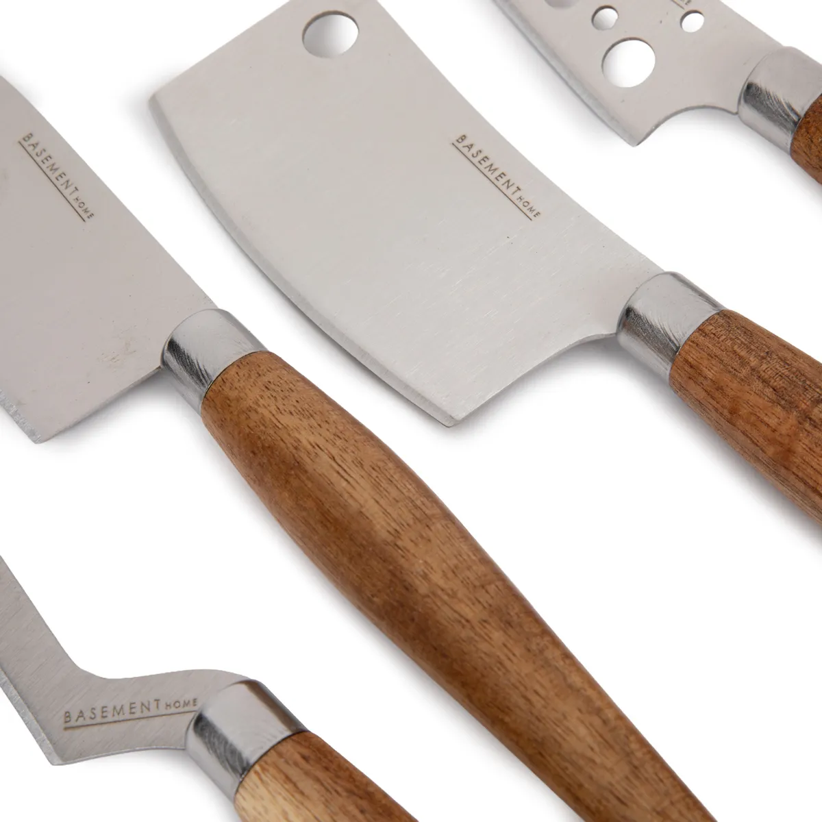 BASEMENT HOME - Set 4 Cuchillos de Aperitivo Queso Black Bar Basement Home