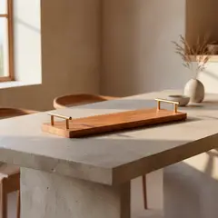 CASA CANTABRIA - Tabla Con Manija Acacia 60X17.5Cm