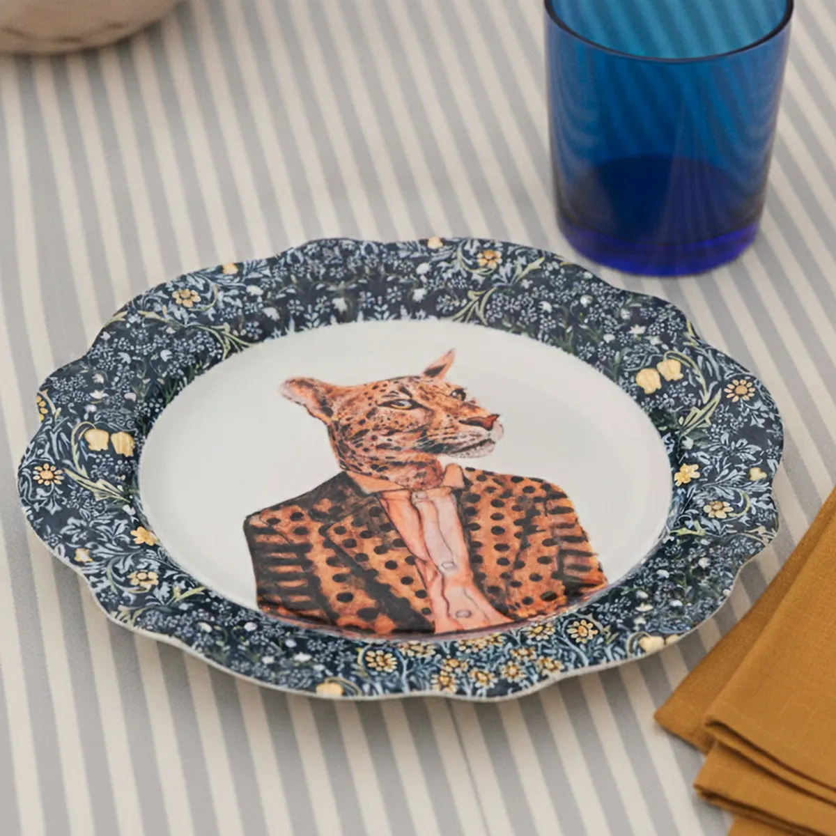 ROBERTA ALLEN - Plato Postre 21.2 Cm Mr Jaguar Market Wonder Roberta Allen