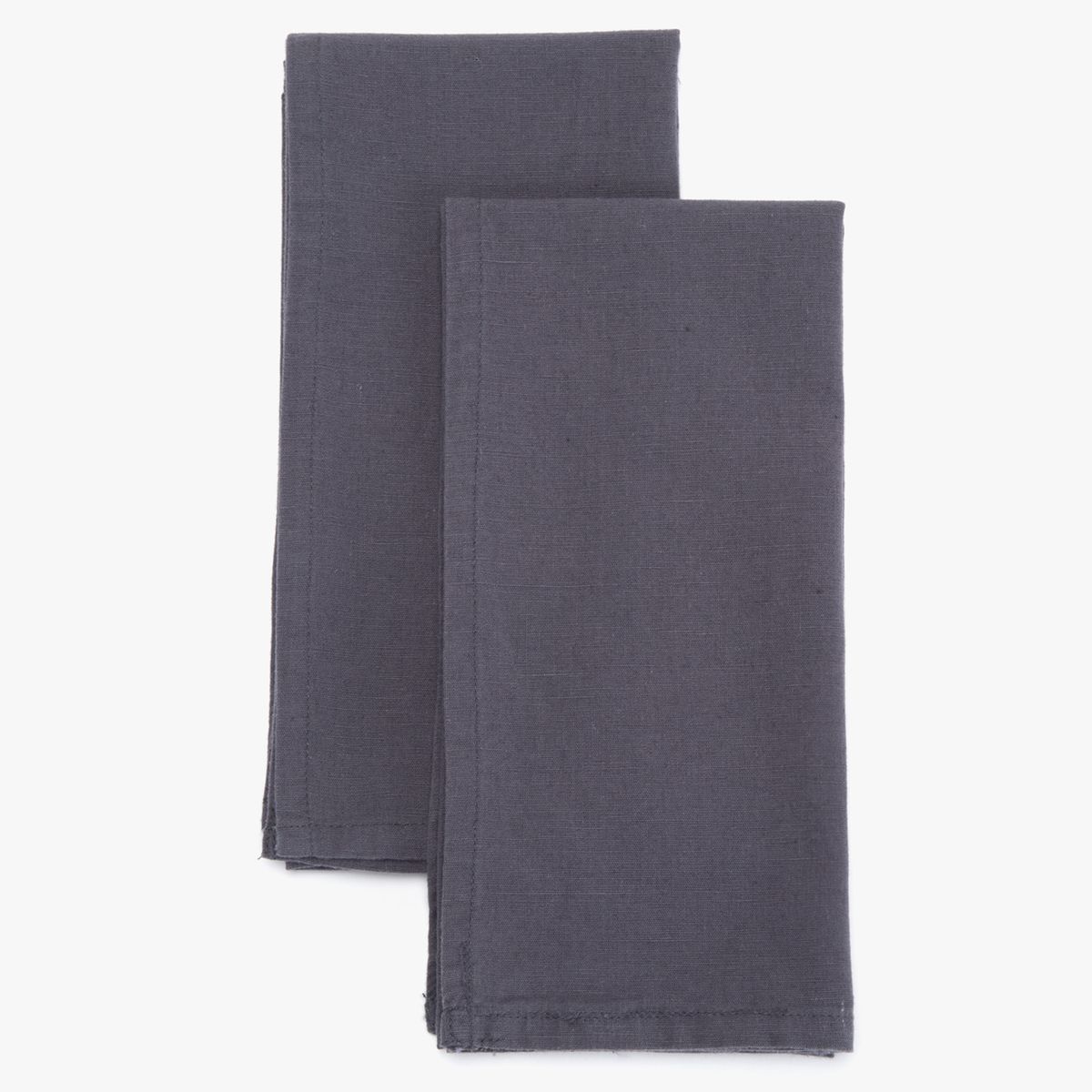 BASEMENT HOME - Set 2 Servilletas 45x45 Cm Cotton Linen Grafito Basement Home