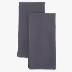 BASEMENT HOME - Set 2 Servilletas 45x45 Cm Cotton Linen Grafito