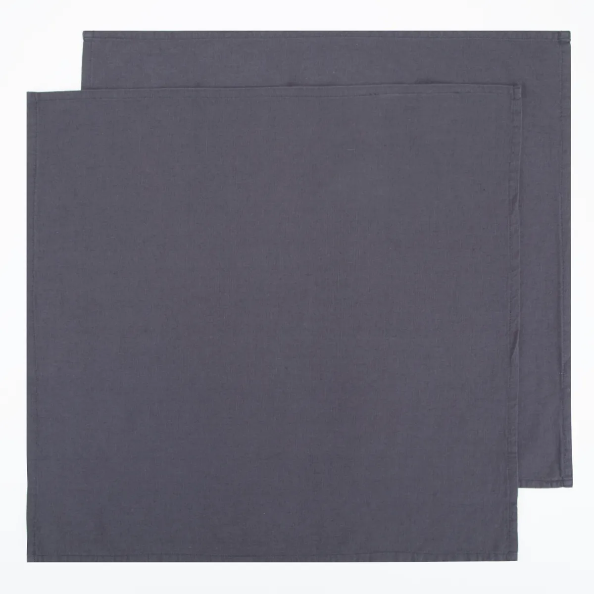 BASEMENT HOME - Set 2 Servilletas 45x45 Cm Cotton Linen Grafito Basement Home