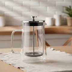 WURDEN - Cafetera Prensa Francesa Vidrio 1000Ml
