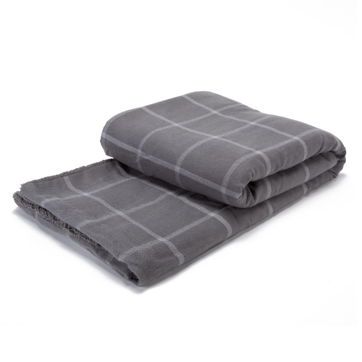 BENETTON - Manta Plaid Gris 130X150 Cm Benetton
