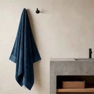 BASEMENT HOME - Toalla 100% Algodón Lisa Comb