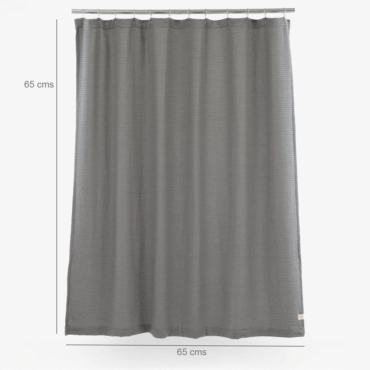 BASEMENT HOME - Cortina Waffle Gris 180X180 Cm Basement Home