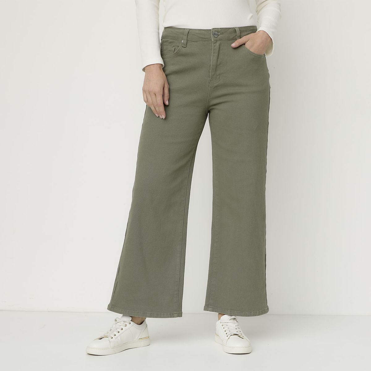 NEWPORT - Pantalón Tiro Medio Mujer Newport