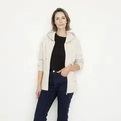 NEWPORT - Polerón Algodón Mujer Manga Larga con Gorro