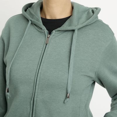 Imagen 2 del producto Polerón Algodón Mujer Manga Larga con Gorro