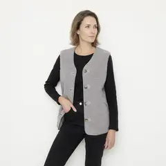 NEWPORT - Chaqueta Borreguito Sin Mangas Mujer