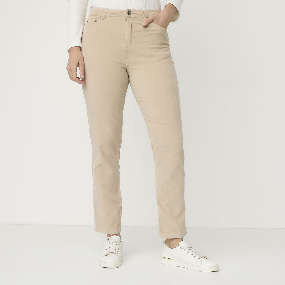 NEWPORT - Pantalón Tiro Medio Mujer Newport