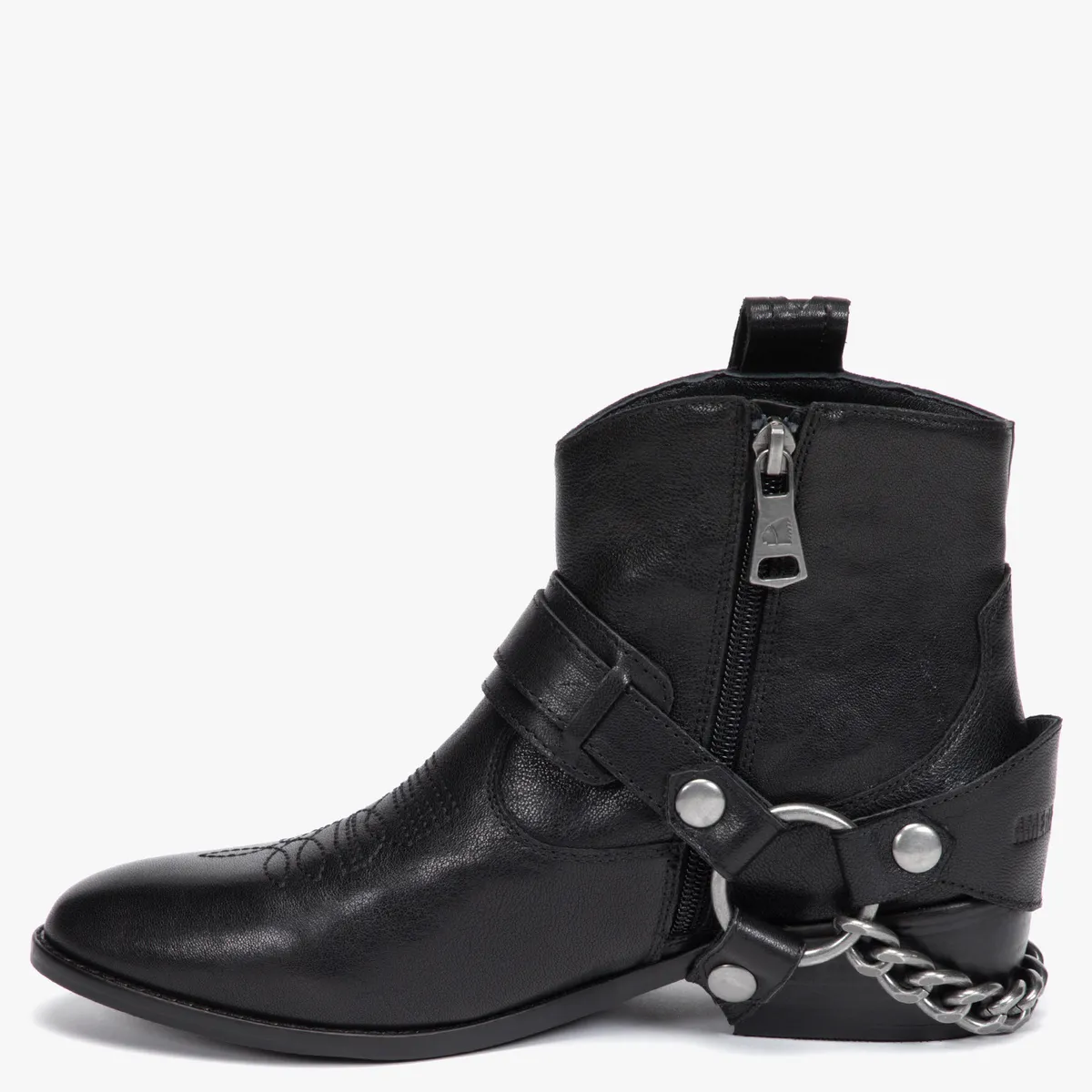 AMERICANINO - Botín Mujer Cuero Negro Americanino