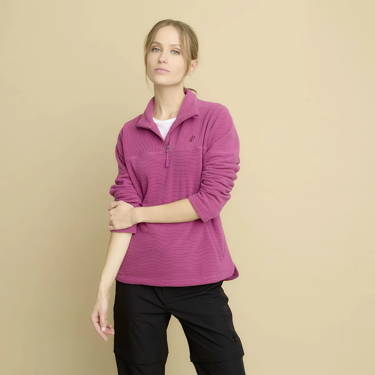 MOUNTAIN GEAR - Polar Deportivo Mountain Gear Manga Larga Mujer Con Cremallera
