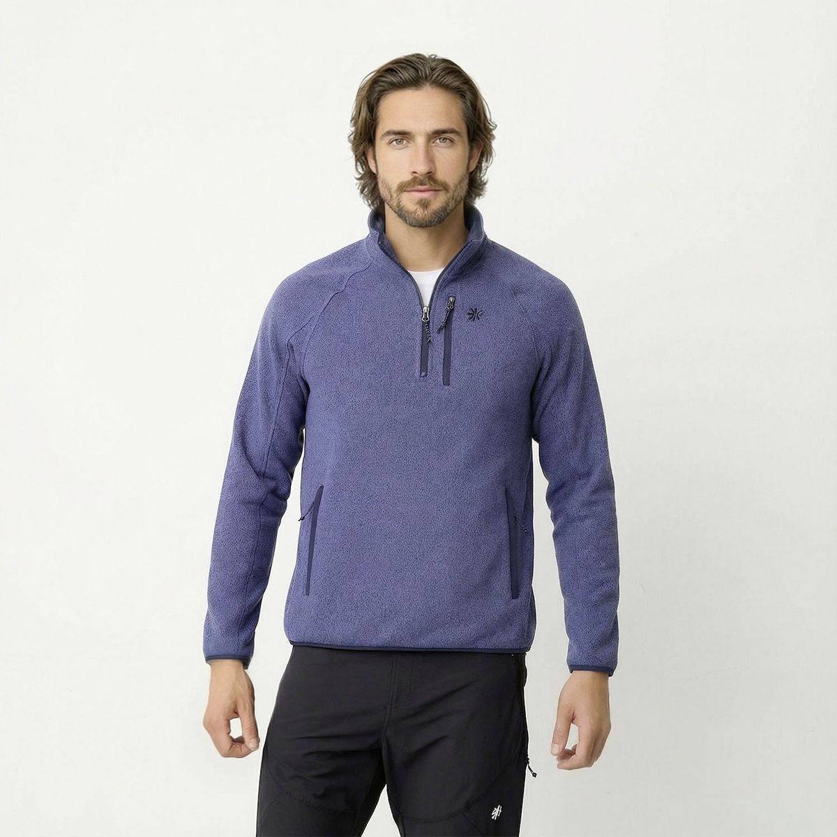 MOUNTAIN GEAR - Polar Deportivo Mountain Gear Hombre Manga Larga Con Cremallera