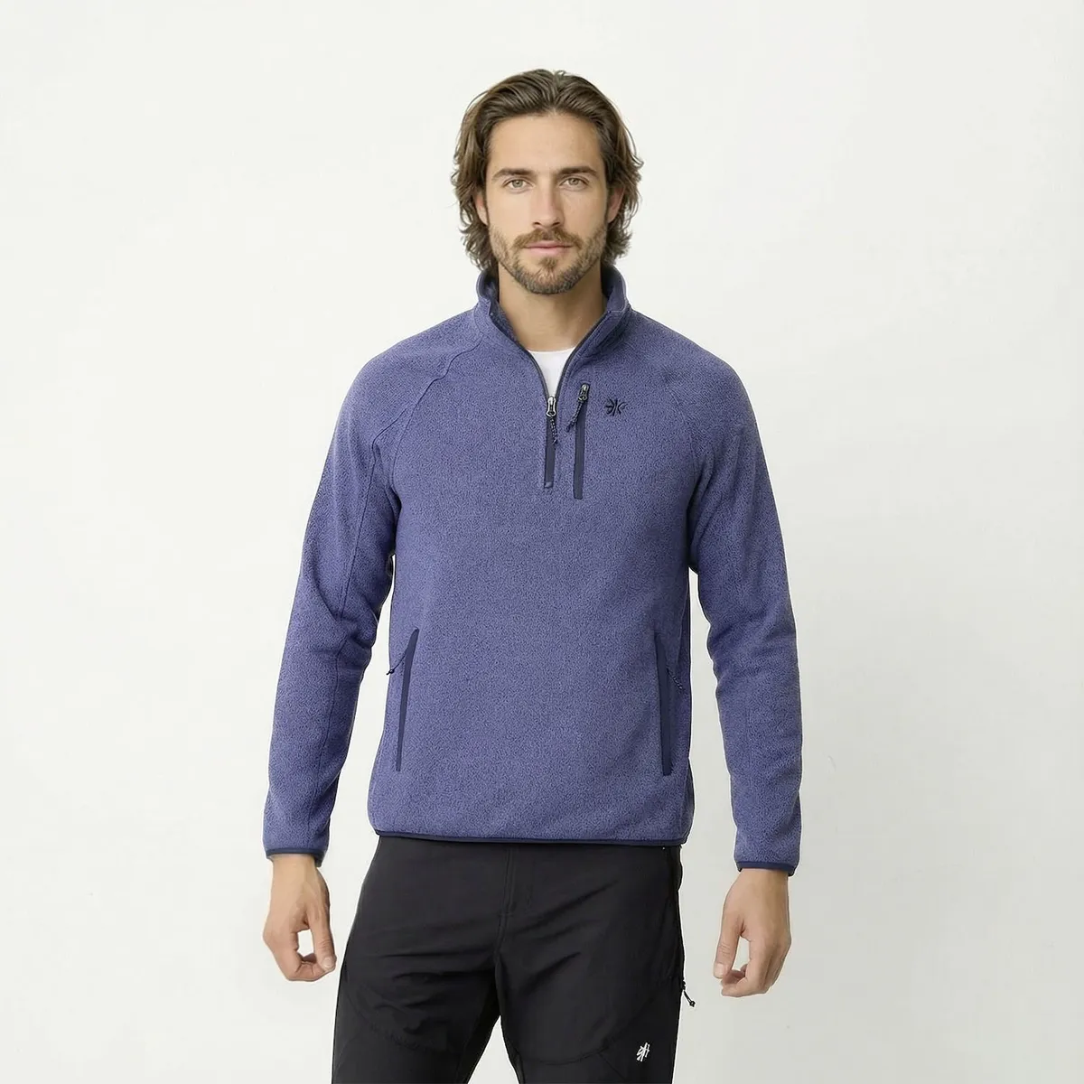 MOUNTAIN GEAR - Polar Deportivo Mountain Gear Hombre Manga Larga Con Cremallera