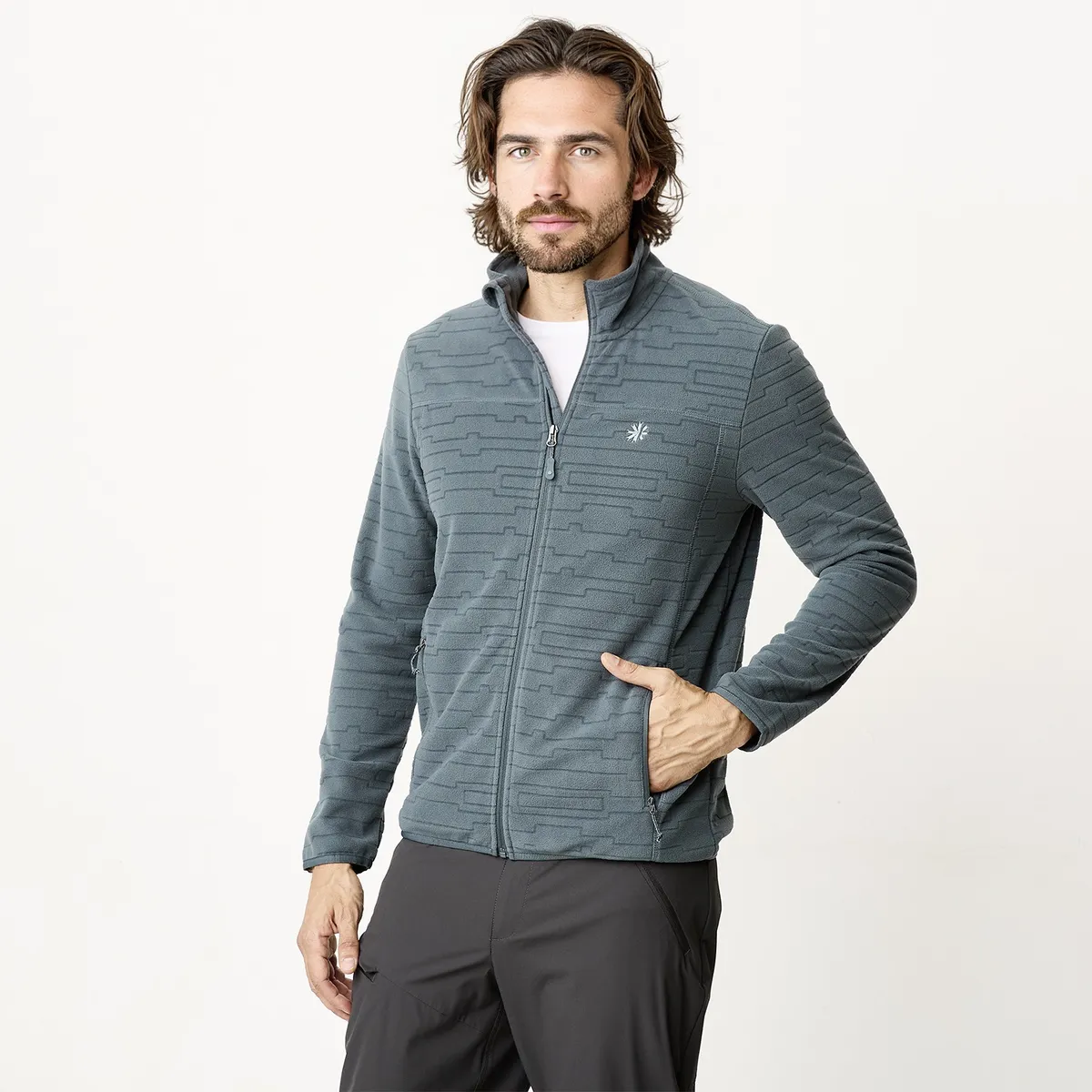 MOUNTAIN GEAR - Polar Deportivo Hombre Mountain Gear Manga Larga