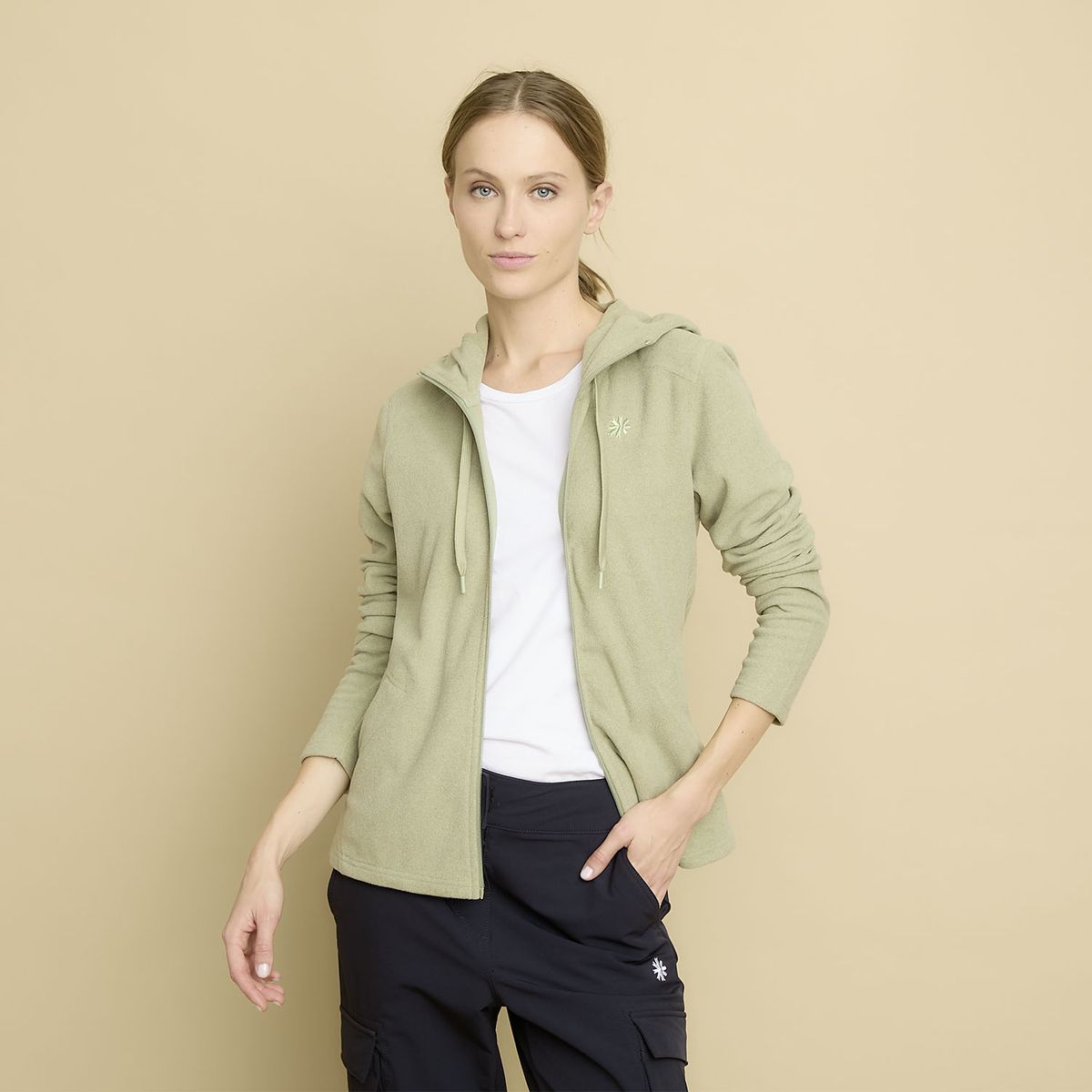 MOUNTAIN GEAR - Polar Deportivo Mountain Gear Mujer Con Capucha Y Cierre